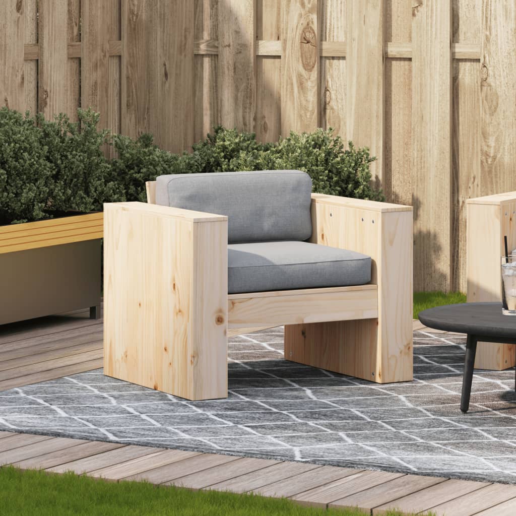 Hagesofa 79x60x62 cm heltre furu