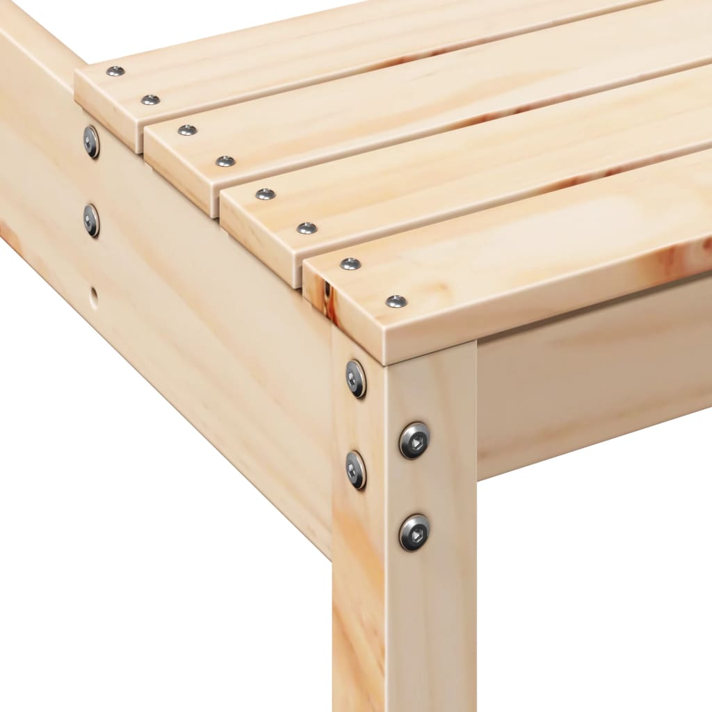 Piknikbord 110x134x75 cm heltre furu