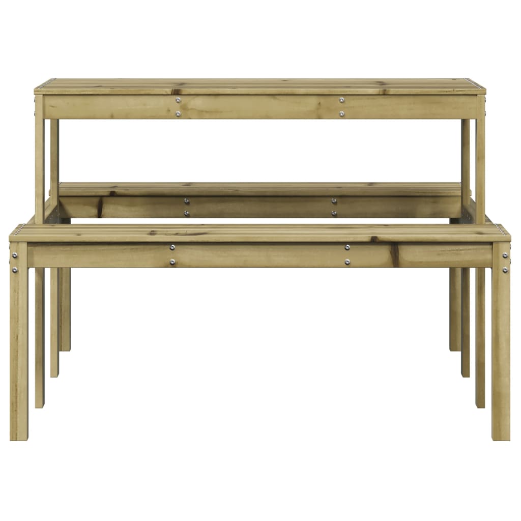 Piknikbord 110x134x75 cm impregnert furu