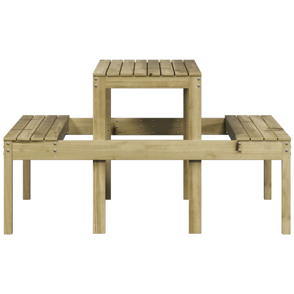 Piknikbord 110x134x75 cm impregnert furu