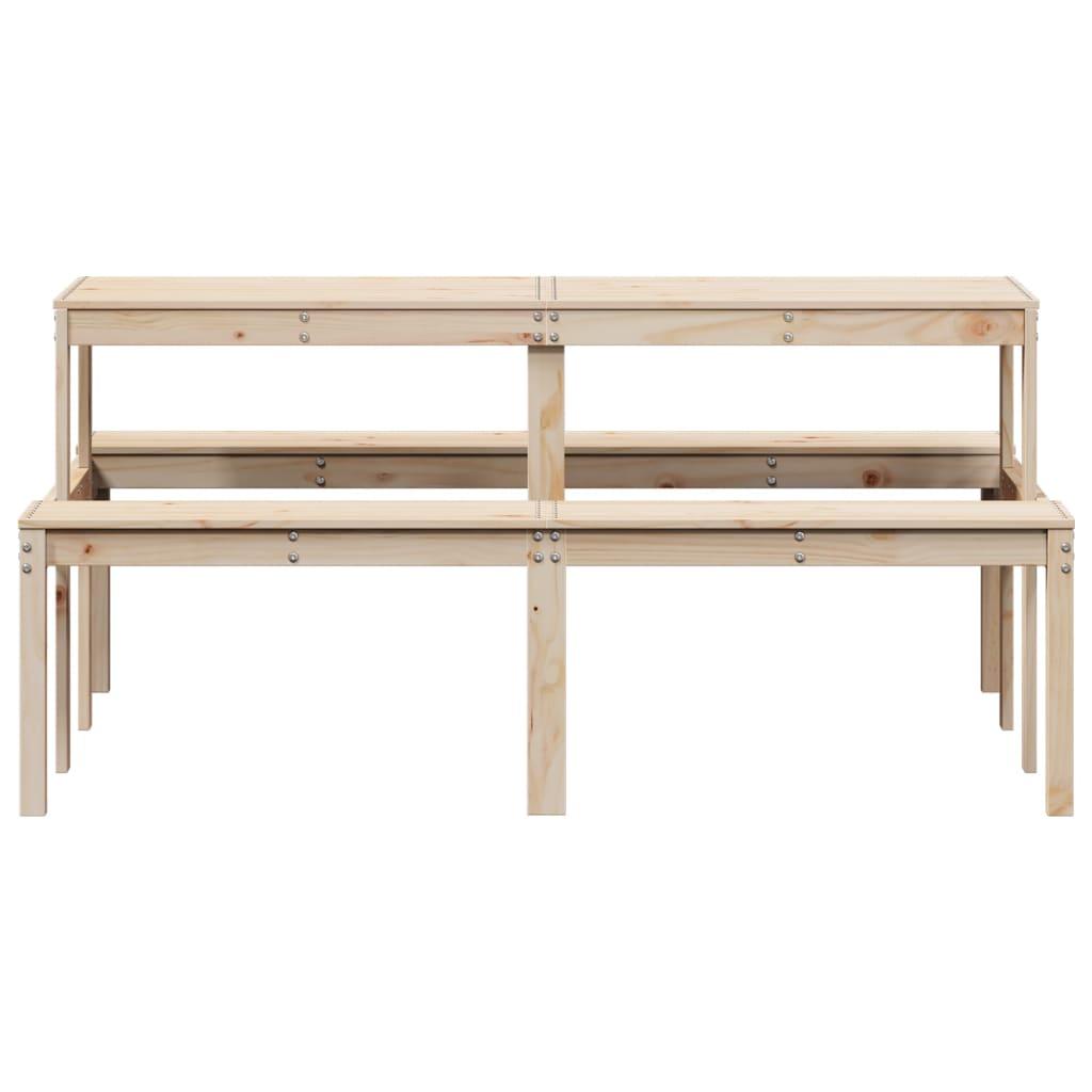 Piknikbord 160x134x75 cm heltre furu