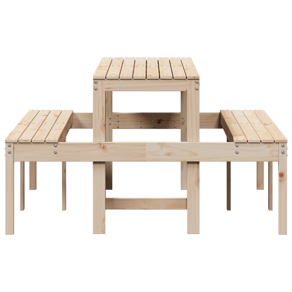 Piknikbord 160x134x75 cm heltre furu