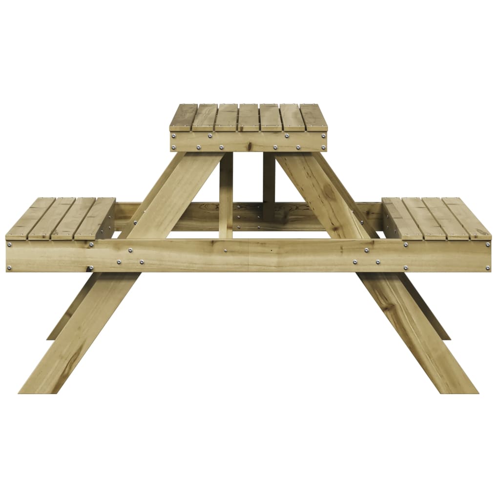 Piknikbord 105x134x75 cm impregnert furu