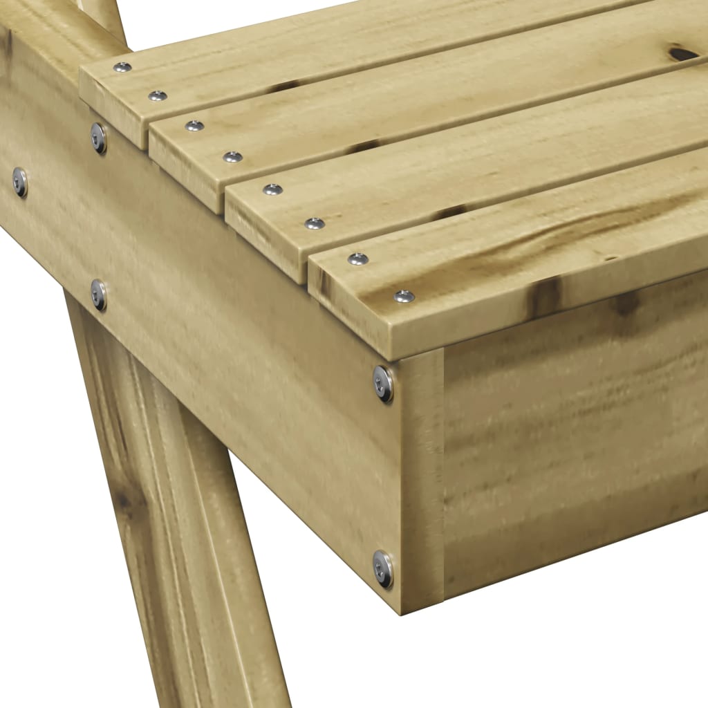 Piknikbord 105x134x75 cm impregnert furu