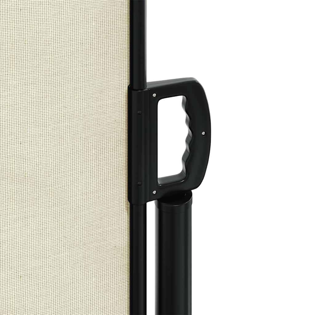 Uttrekkbar sidemarkise kremhvit 160x300 cm
