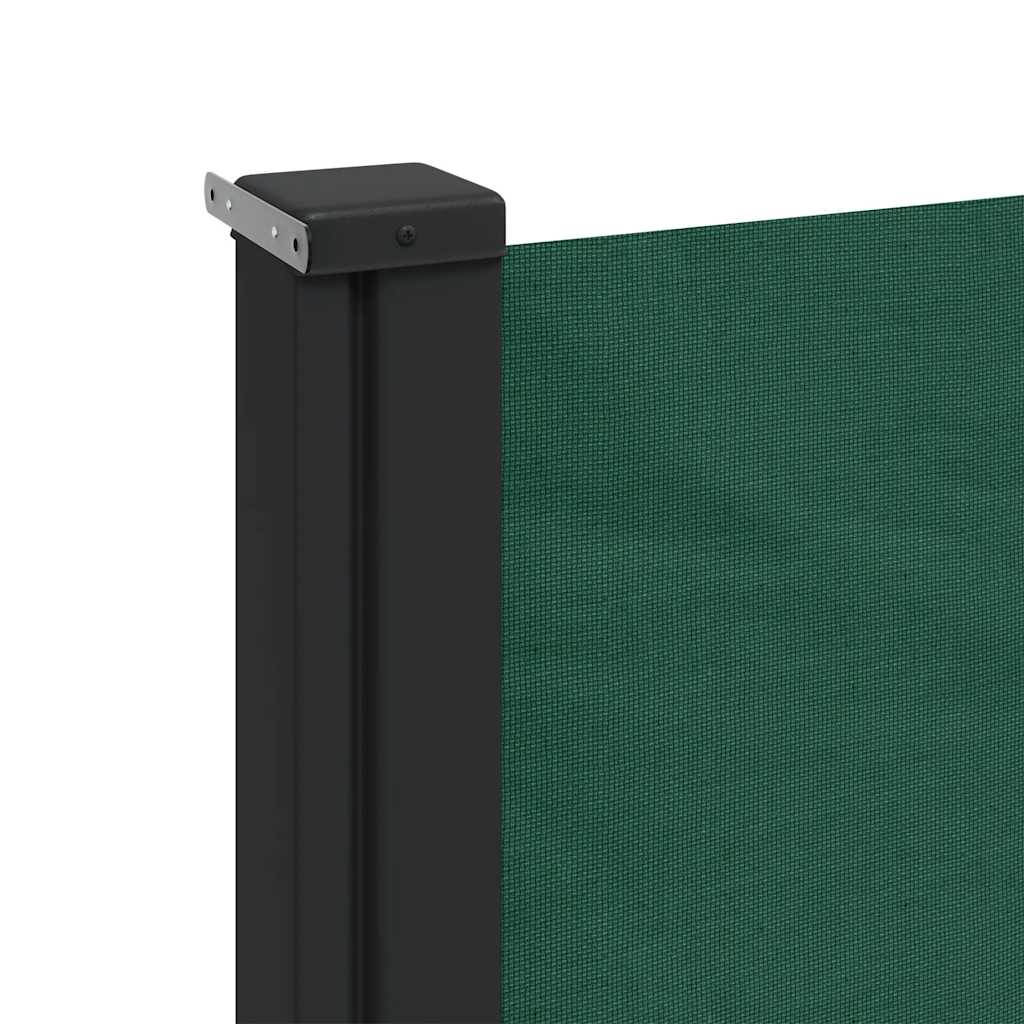Uttrekkbar sidemarkise mørkegrønn 170x300 cm