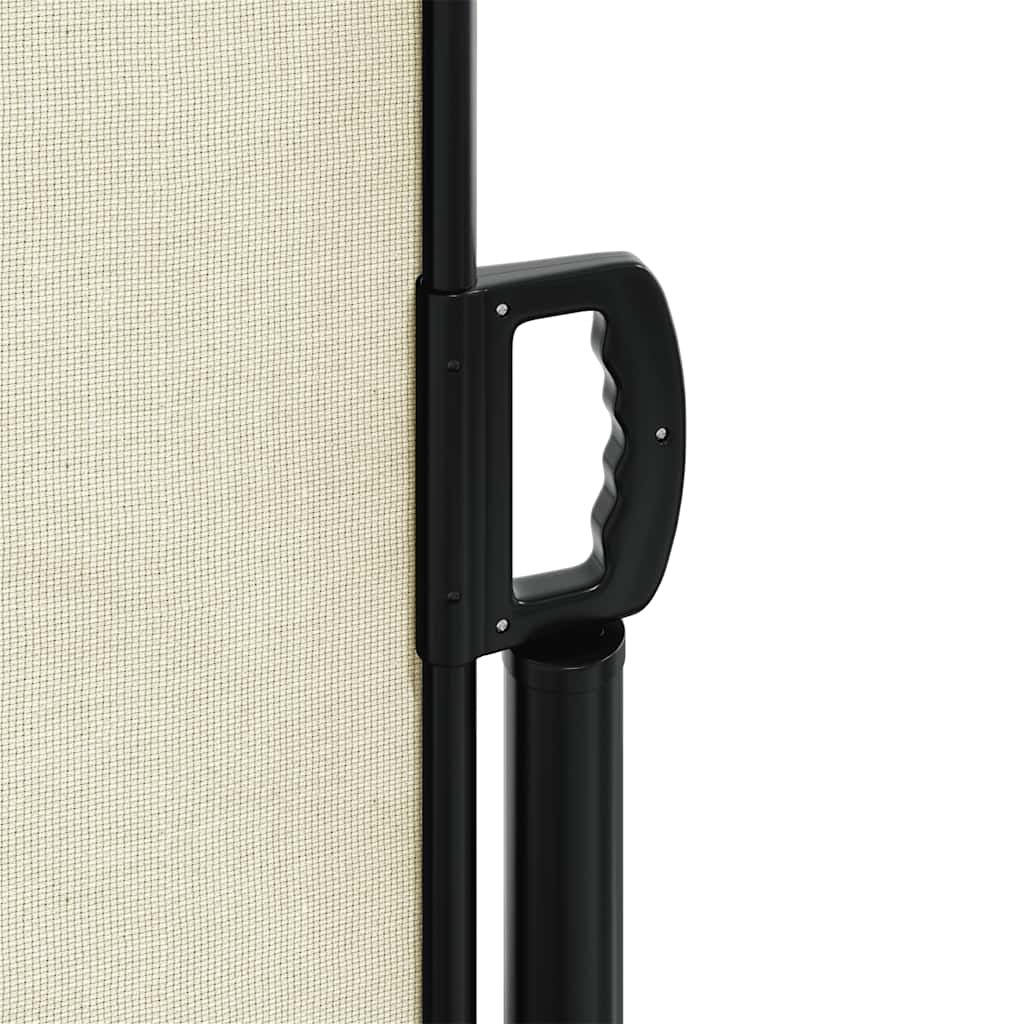 Uttrekkbar sidemarkise kremhvit 200x300 cm