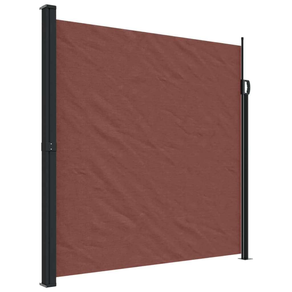 Uttrekkbar sidemarkise brun 200x300 cm