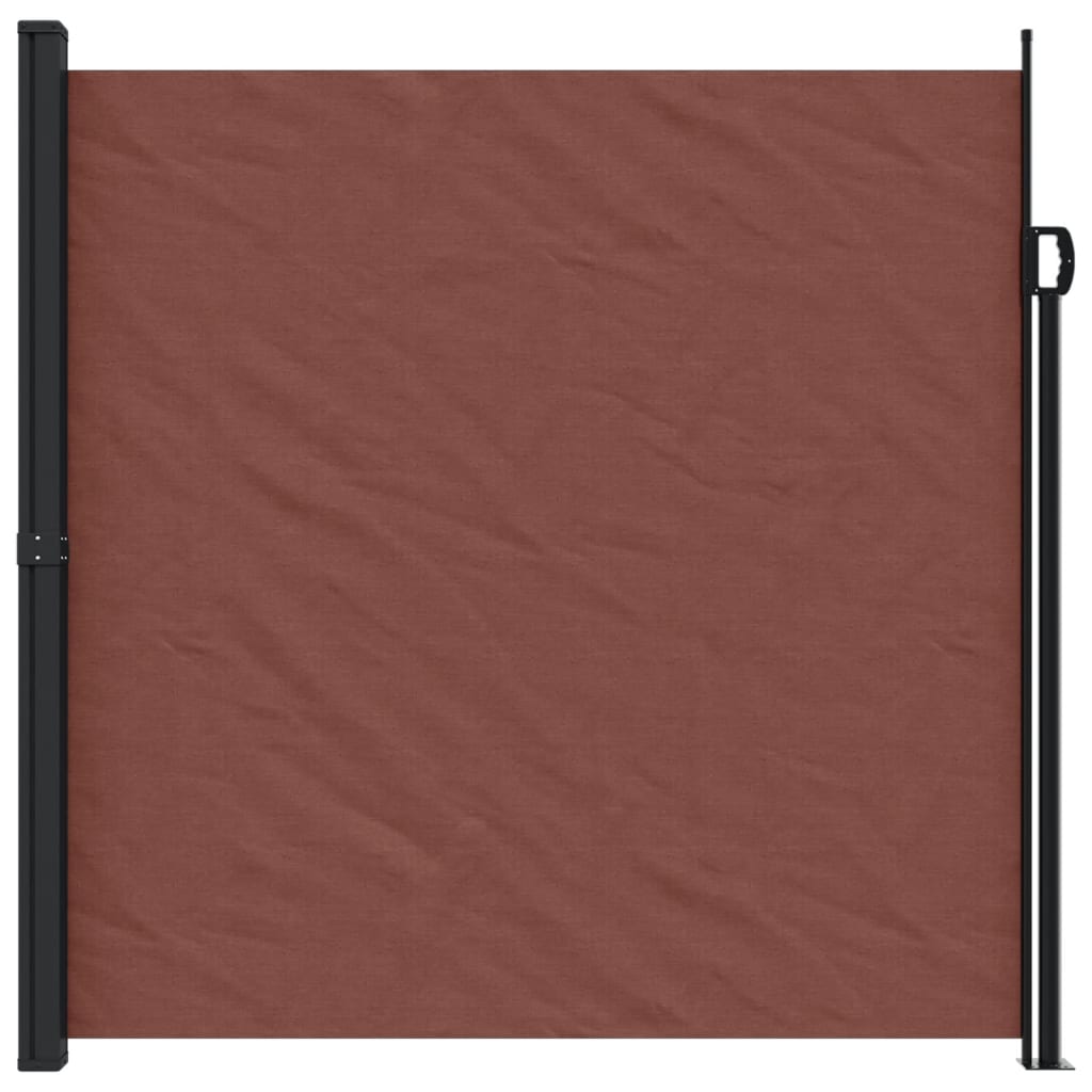 Uttrekkbar sidemarkise brun 200x300 cm