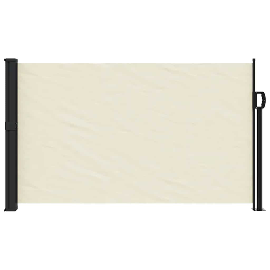 Uttrekkbar sidemarkise 120x600 cm kremhvit