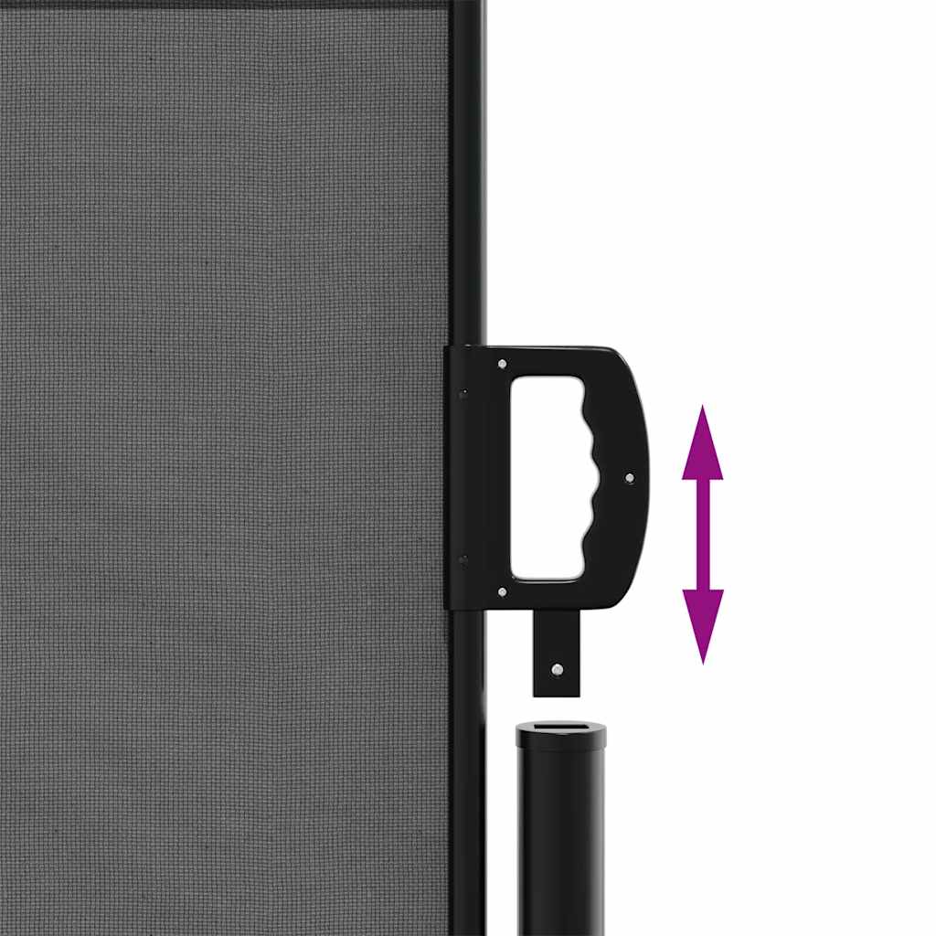Uttrekkbar sidemarkise 120x600 cm antrasitt