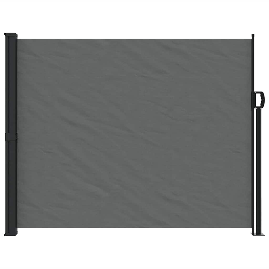 Uttrekkbar sidemarkise 160x600 cm antrasitt