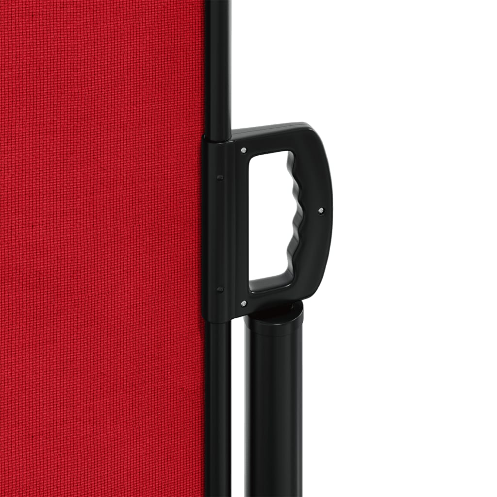Uttrekkbar sidemarkise 200x1200 cm rød