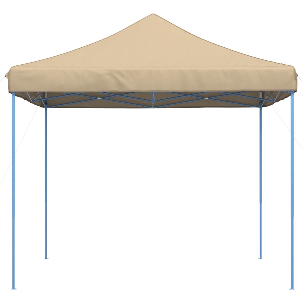 Sammenleggbart partytelt pop-up beige 292x292x315 cm