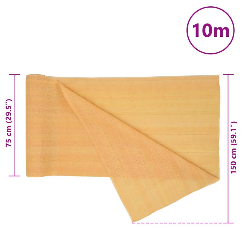 Skjermnett sand 1,5x10 m HDPE 150 g/m²