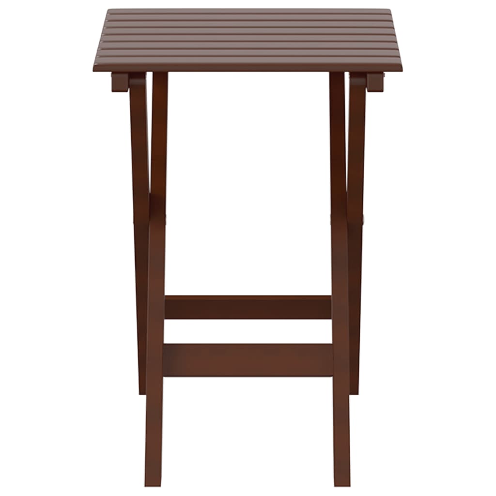 Sammenleggbart sidebord brun heltre poppeltre