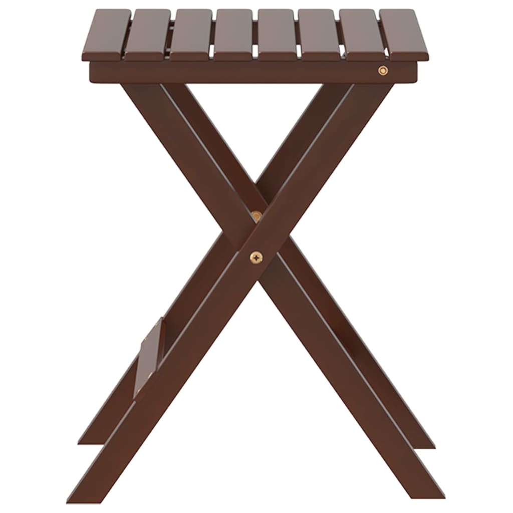 Sammenleggbart sidebord brun heltre poppeltre