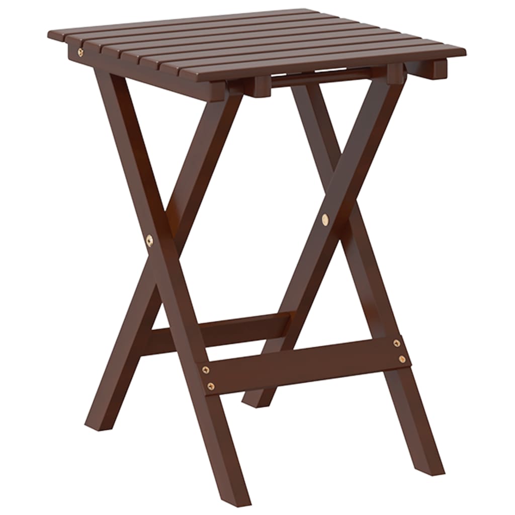Sammenleggbart sidebord brun heltre poppeltre