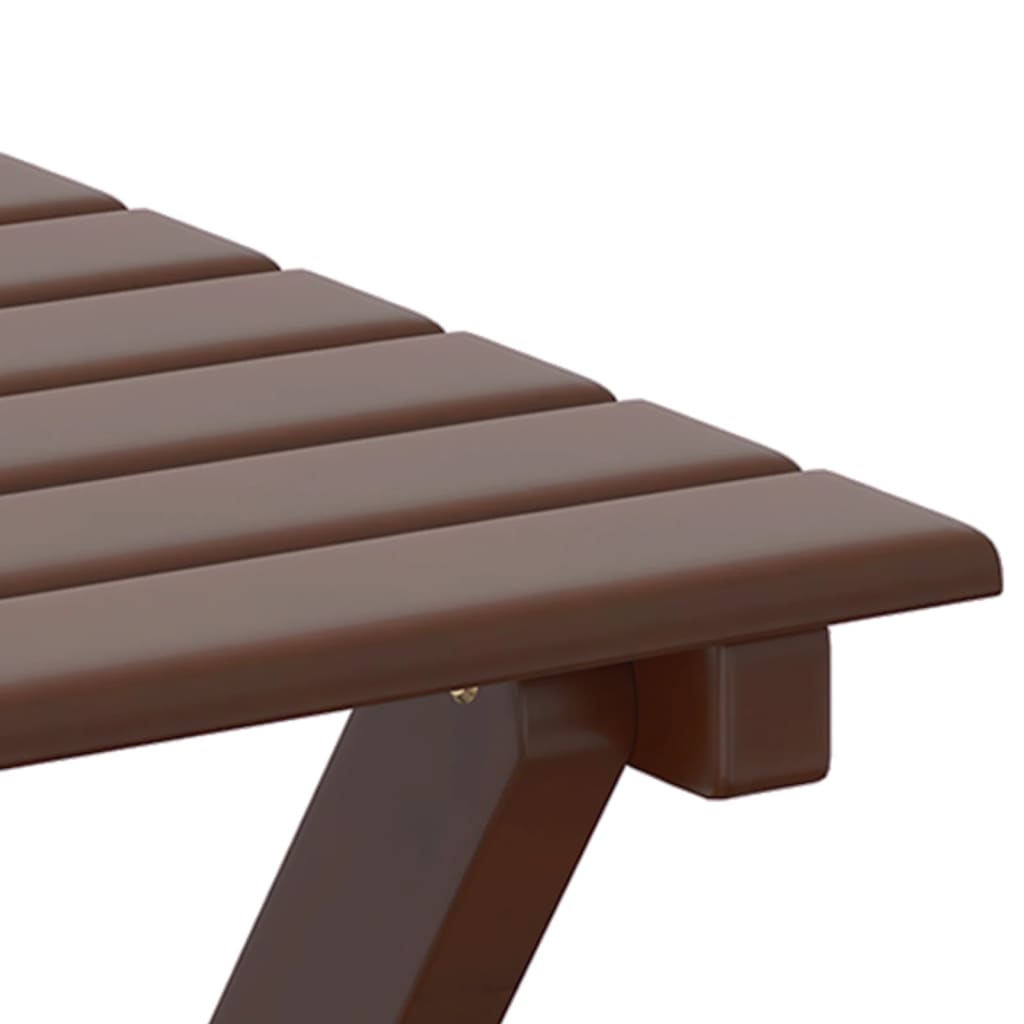 Sammenleggbart sidebord brun heltre poppeltre