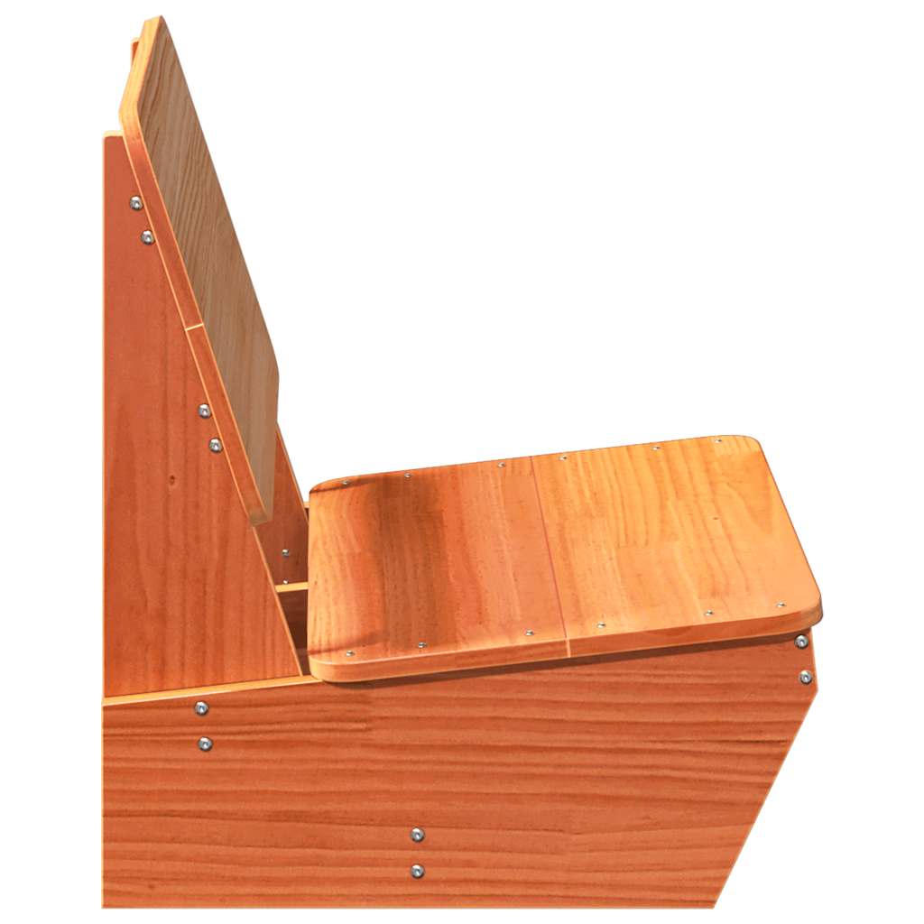 Hagestol voksbrun 60x64x70,5 cm heltre furu