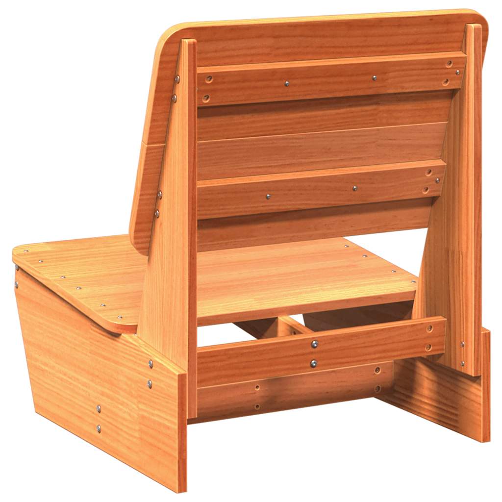 Hagestol voksbrun 60x64x70,5 cm heltre furu