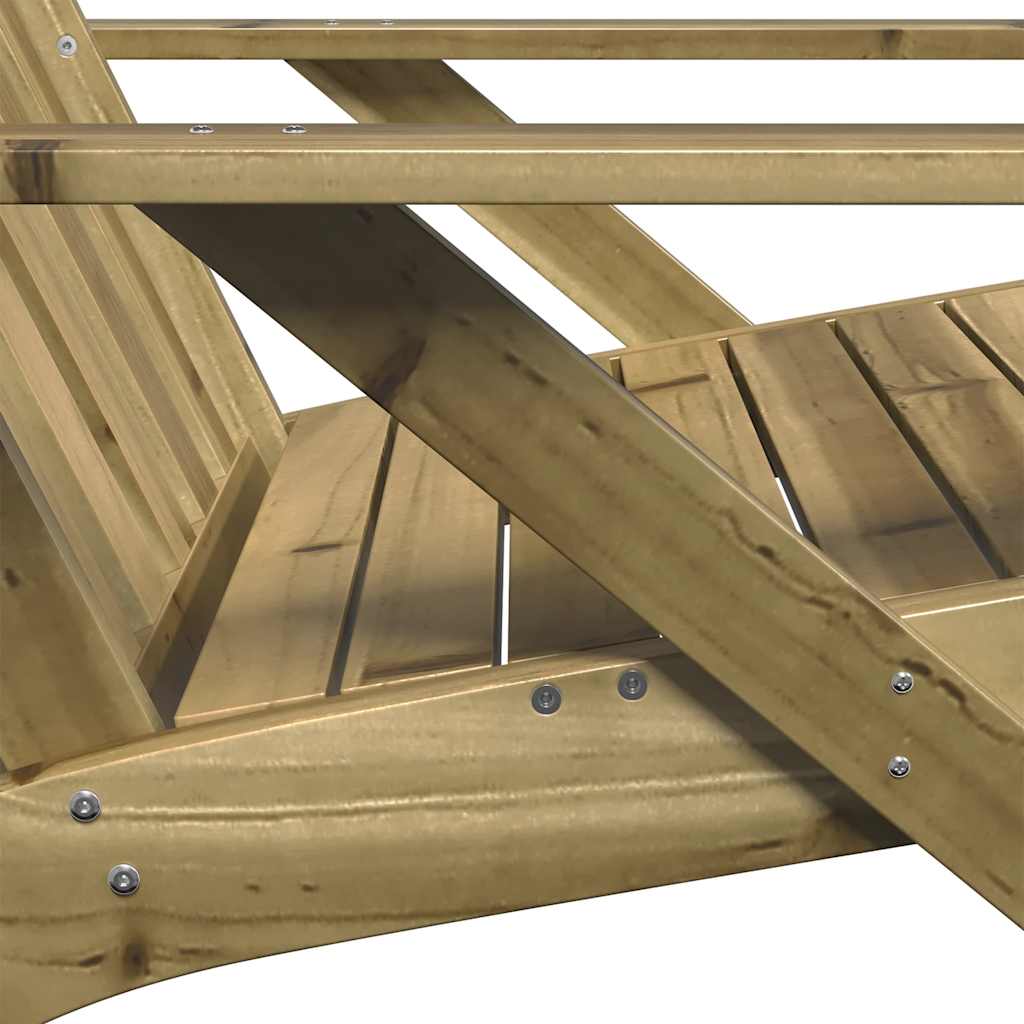 Adirondack hagestol 75x77x77 cm impregnert furu