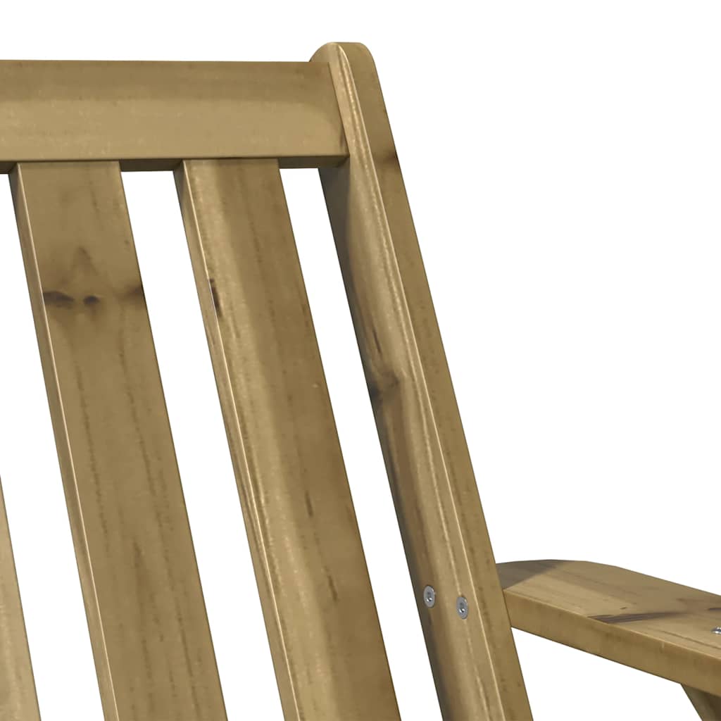 Adirondack hagestol 75x77x77 cm impregnert furu