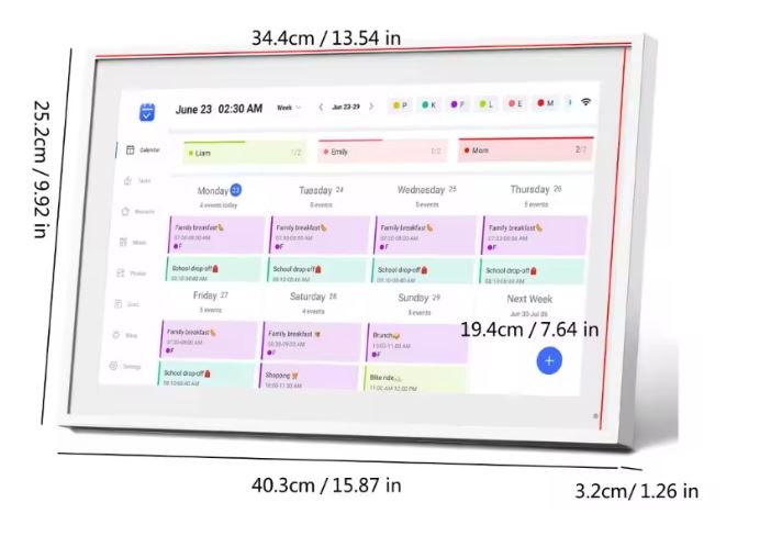 Digital Touch Familie Kalender