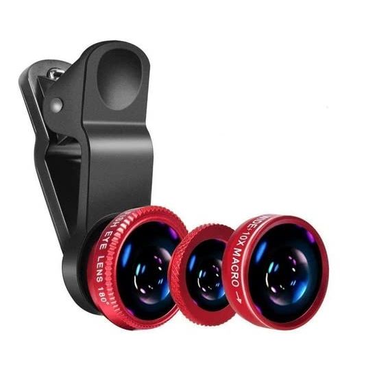 3-i-1 kamera linse til mobil