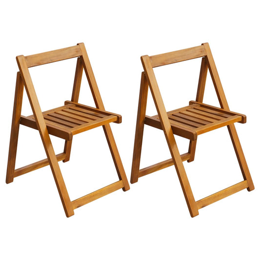 Klappstoler 2 stk heltre akasie