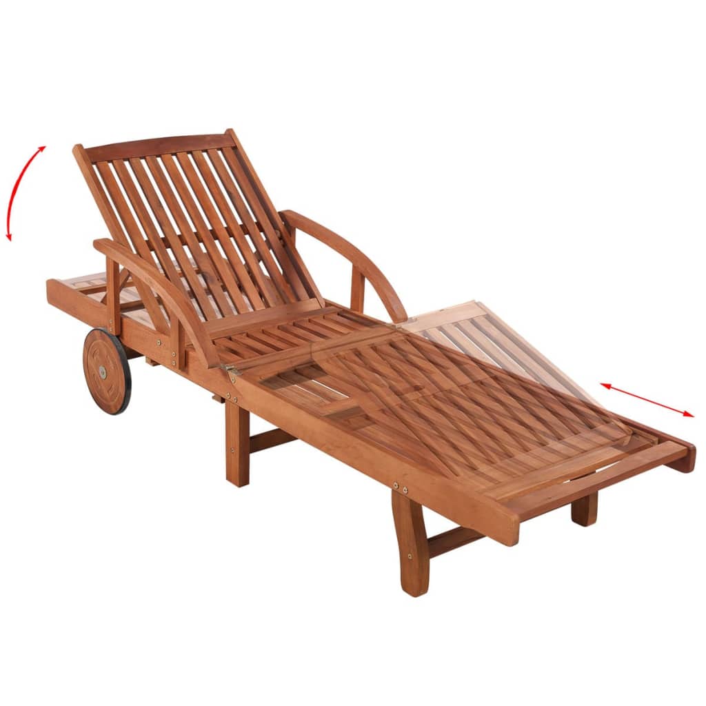 Solsenger 2 stk med bord heltre akasie