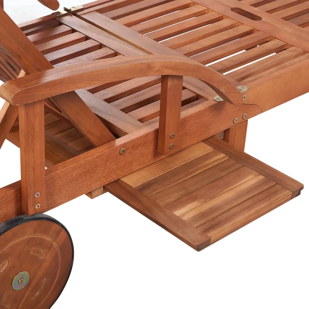 Solsenger 2 stk med bord heltre akasie
