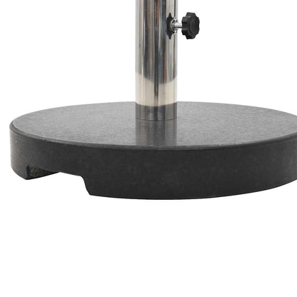 Parasollfot granitt 20 kg rund svart