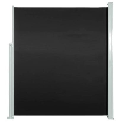 Uttrekkbar sidemarkise 140 x 300 cm svart