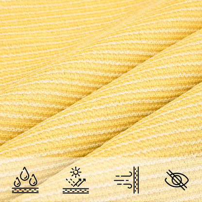 Solseil HDPE Kvadrat 3,6x3,6 m Beige