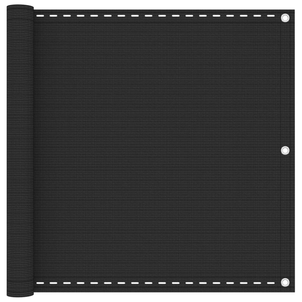 Balkongskjerm HDPE 90x600 cm Antrasitt
