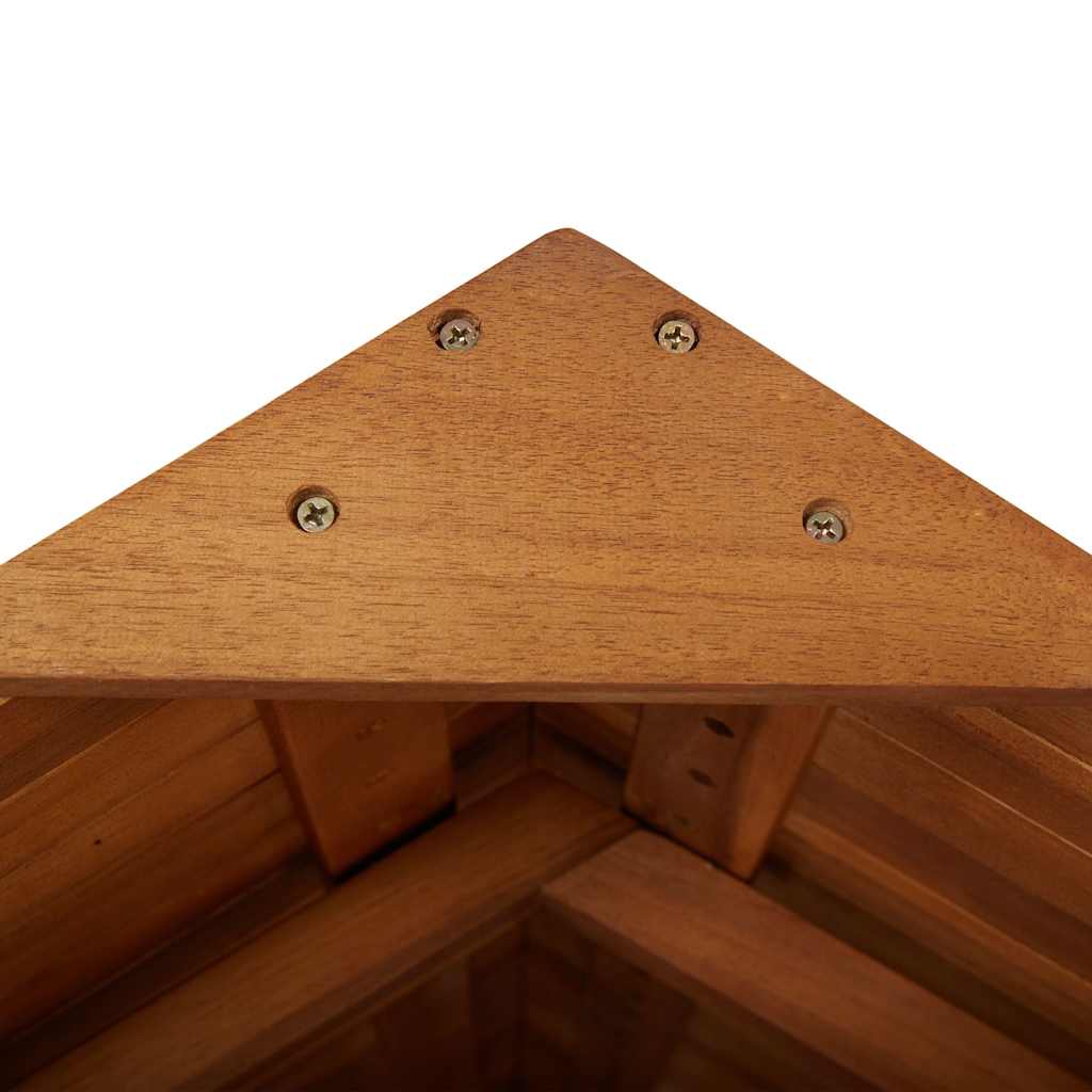 Utendørs barbord med tak 113x106x217 cm heltre akasie
