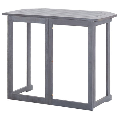 Sammenleggbart balkongbord 90x50x74 cm heltre akasie