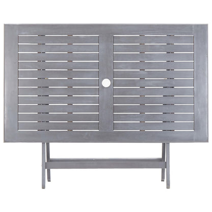 Sammenleggbart hagebord 120x70x75 cm heltre akasie