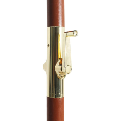 Parasoll med trestang 300x258 cm svart