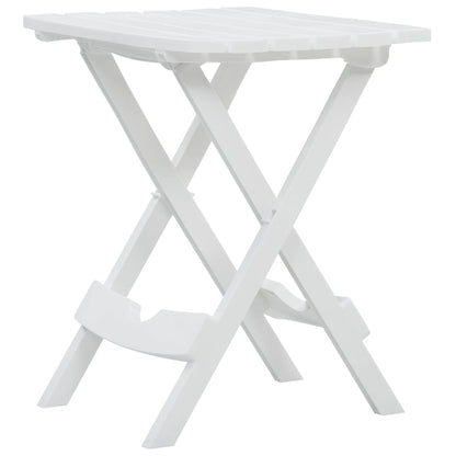 Sammenleggbart hagebord 44,5x38,5x50 cm hvit