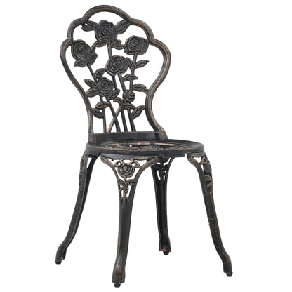 Bistrostoler 2 stk bronsestøpt aluminium