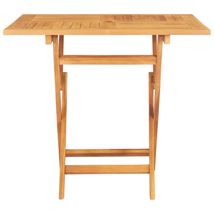Sammenleggbart hagebord 85x85x76 cm heltre teak