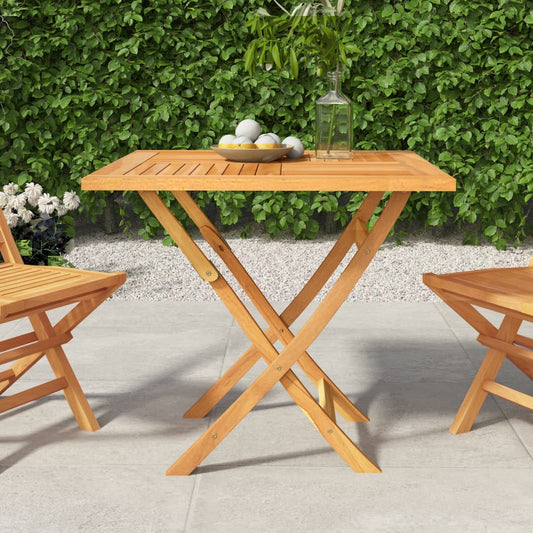 Sammenleggbart hagebord 85x85x76 cm heltre teak