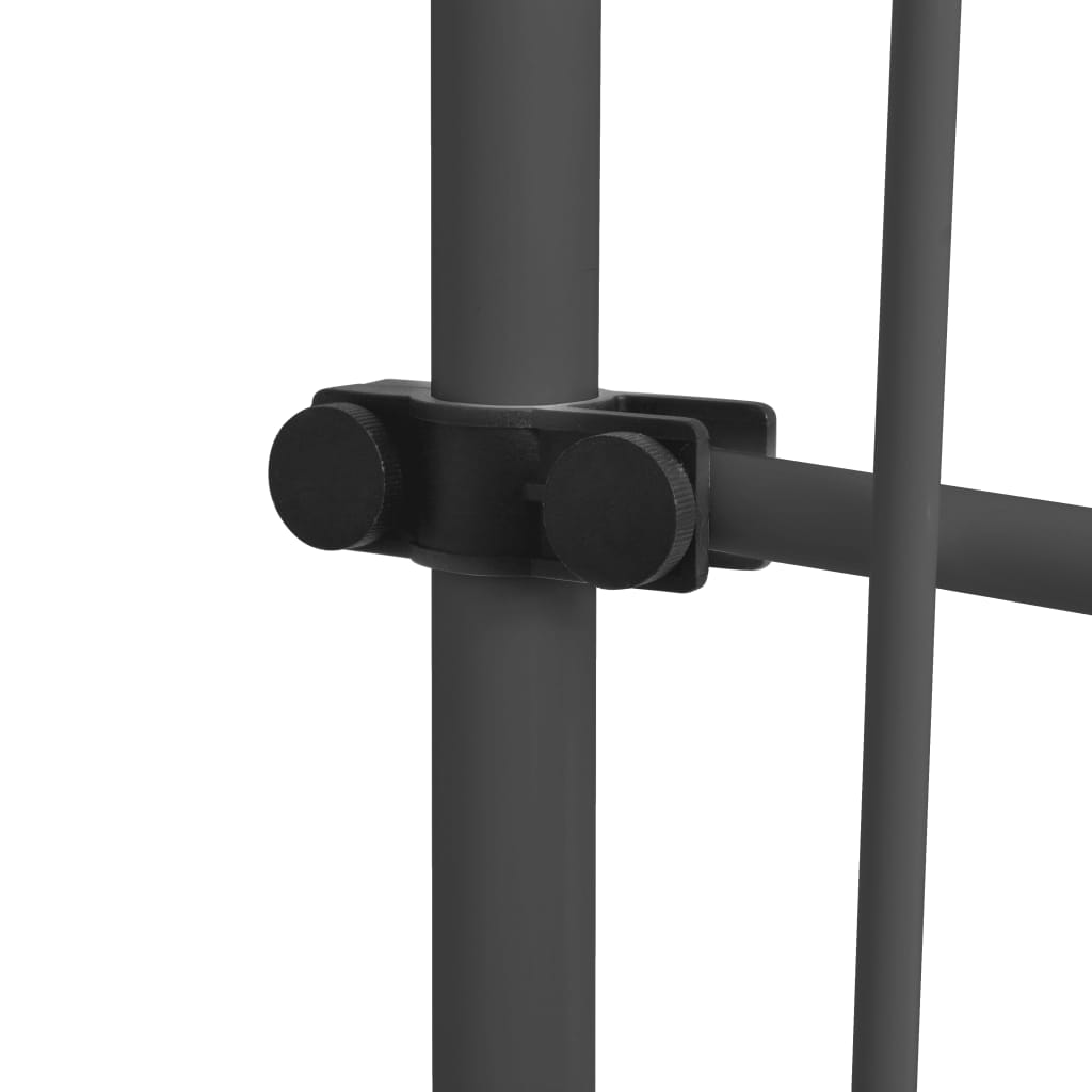 Manuell uttrekkbar markise med LED 350 cm hvit og oransje