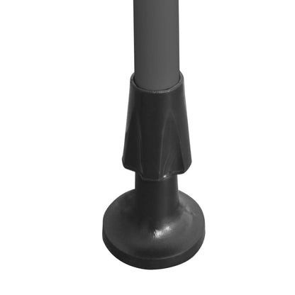 Manuell uttrekkbar markise med LED 350 cm hvit og oransje