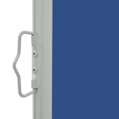 Uttrekkbar sidemarkise 140 x 300 cm blå