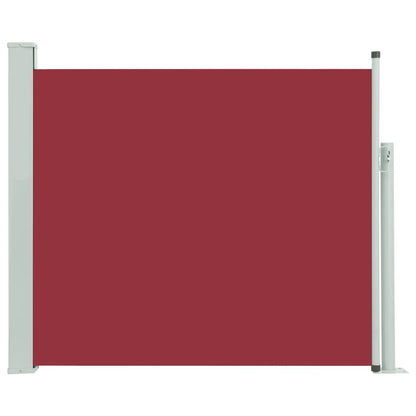 Uttrekkbar sidemarkise 100x300 cm rød
