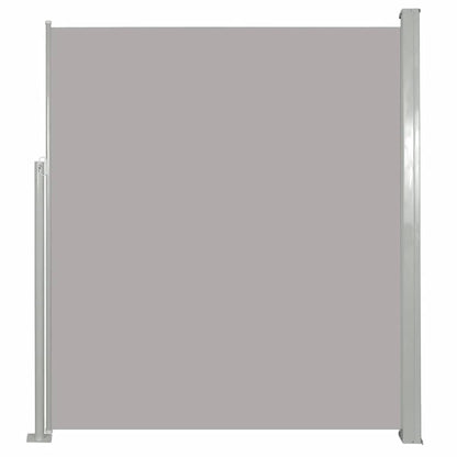 Uttrekkbar sidemarkise 120x500 cm grå
