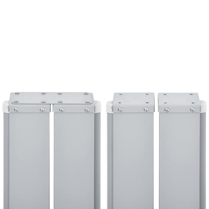 Uttrekkbar sidemarkise 100x600 cm kremhvit